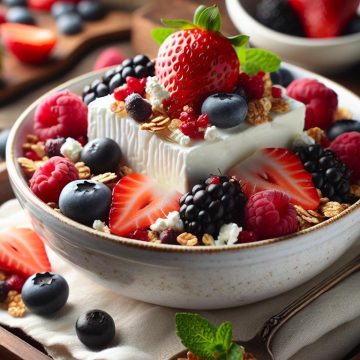 Fromage Blanc aux Fruits Rouges et Granola