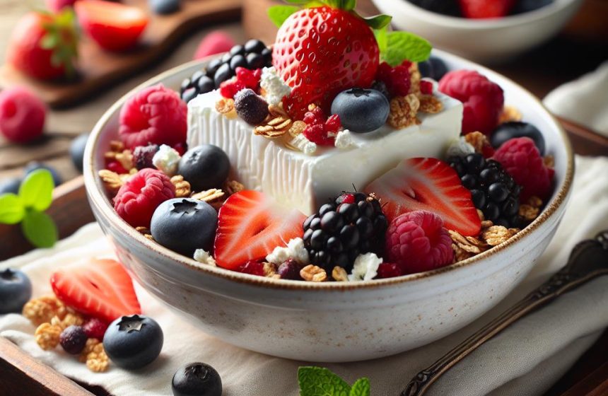 Fromage Blanc aux Fruits Rouges et Granola