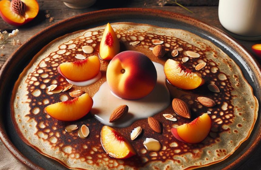 Galette de Sarrasin aux Nectarines et Purée d’Amande