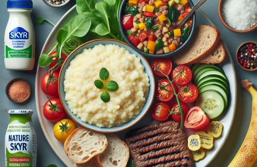 Délice de Semoule au Steak Haché et Ratatouille Bio