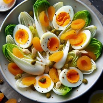 Salade d’Endives aux Œufs Durs et Abricots