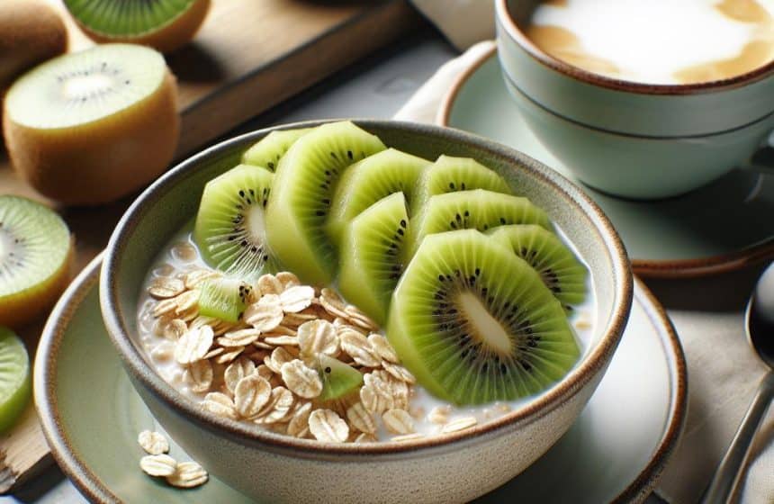 Petit Délice Énergisant aux Flocons d&rsquo;Avoine et Kiwis