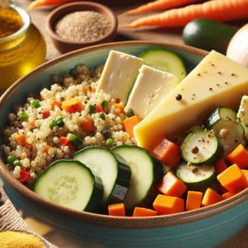 Quinoa et Boulghour aux Légumes et Cousteron