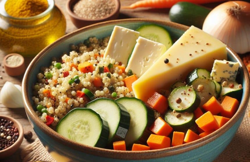 Quinoa et Boulghour aux Légumes et Cousteron