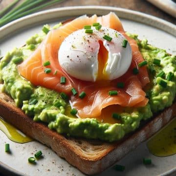 Toast avec Avocat, Saumon Fumé et Œuf Poché