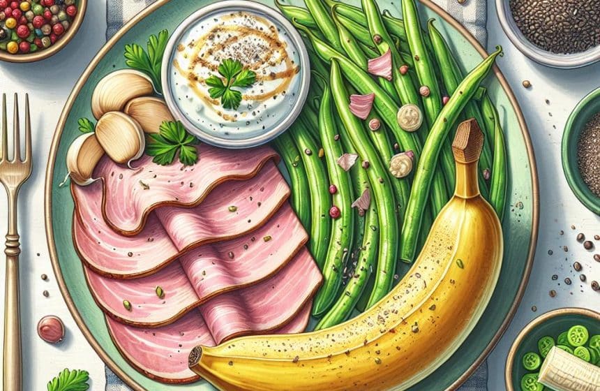 Délice de Jambon et Haricots Verts au Skyr et Banane