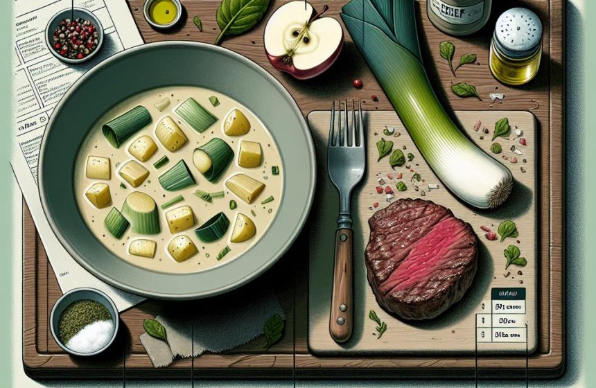 Délice de Poireaux et Bœuf avec une Note Fruitée