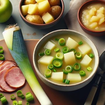 Délice Léger aux Saveurs de Poireaux et Jambon