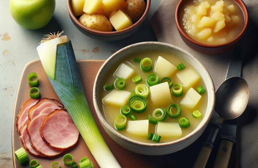 Délice Léger aux Saveurs de Poireaux et Jambon