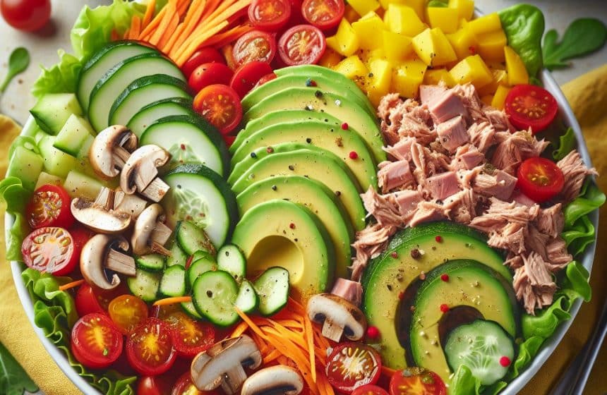 Salade Arc-en-Ciel au Thon et Avocat
