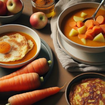 Délice de Carottes et Omelette Gourmande