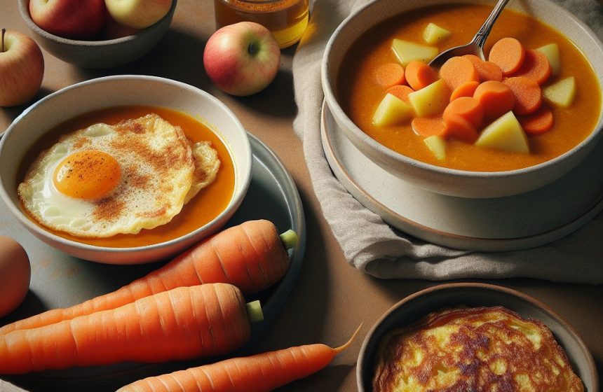 Délice de Carottes et Omelette Gourmande