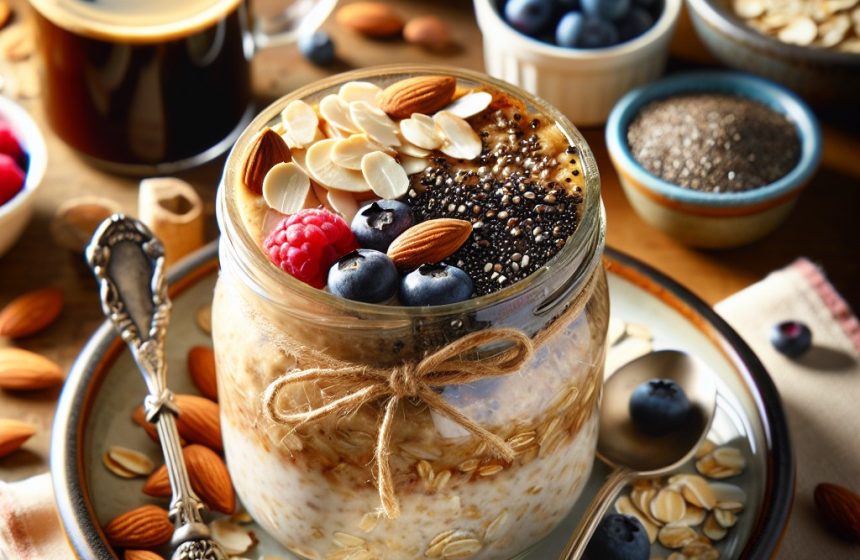 Porridge Overnight Maison aux Flocons d’Avoine et Café