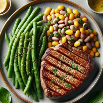 Escalope de Veau aux Deux Haricots