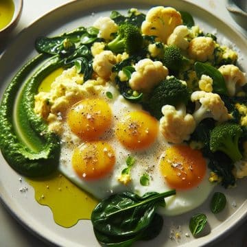 Délice de Brouillade aux Légumes Verts