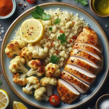 Délice de Quinoa au Poulet et Chou-Fleur Rôti