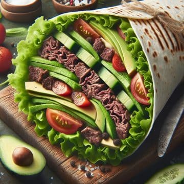 Wrap Protéiné au Bœuf et Avocat