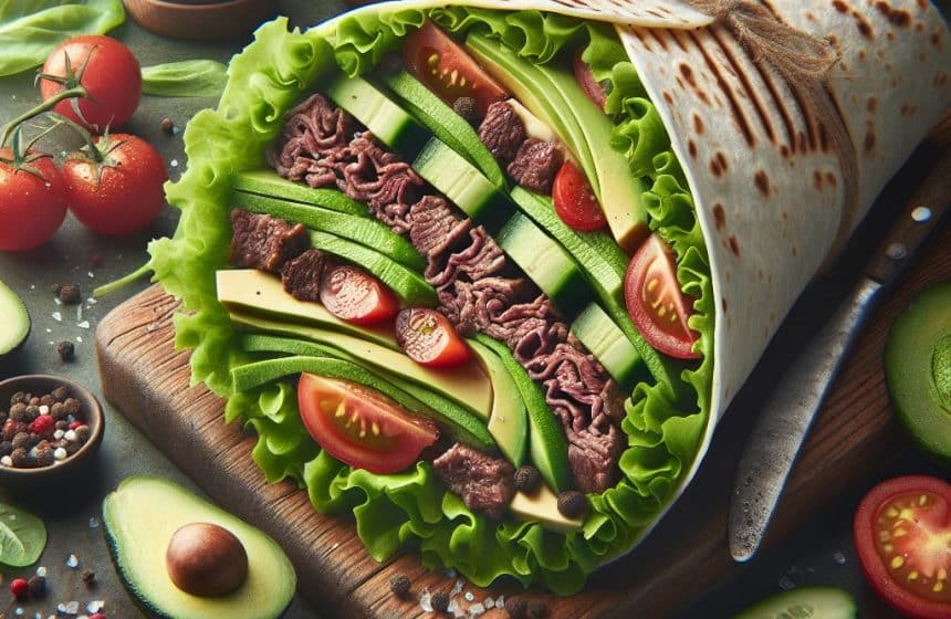 Wrap Protéiné au Bœuf et Avocat