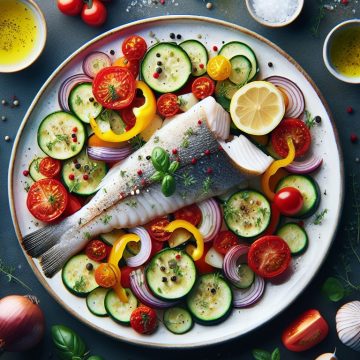 Délice de Poisson au Four aux Légumes du Soleil