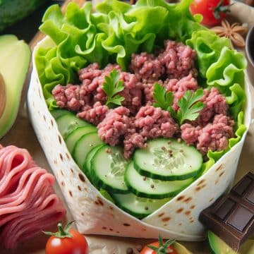 Wrap Gourmand à la Viande et Avocat