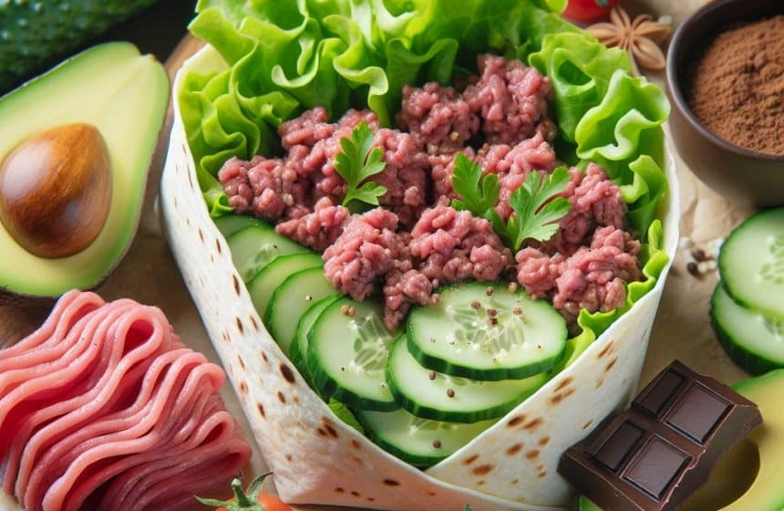 Wrap Gourmand à la Viande et Avocat