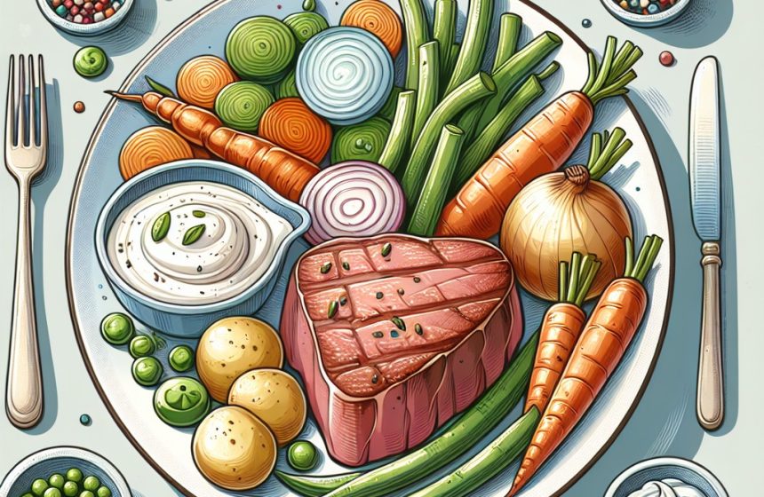 Tournedos Savoureux aux Légumes de Saison et Sauce Légère