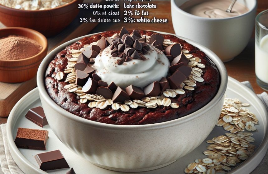 Bowl Cake Chocolat Gourmand et Équilibré