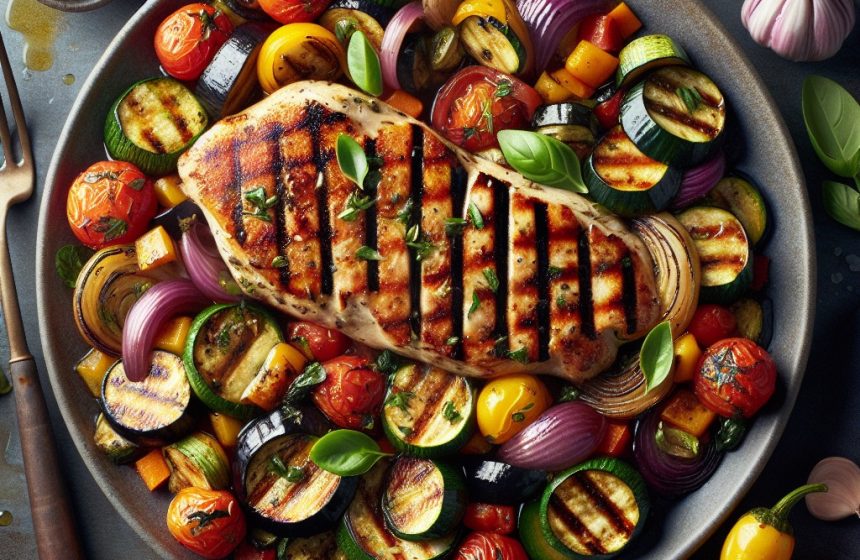 Ratatouille Provençale avec Escalope de Dinde Grillée