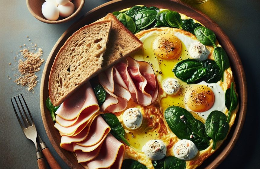 Omelette Gourmande aux Épinards et Mozzarella