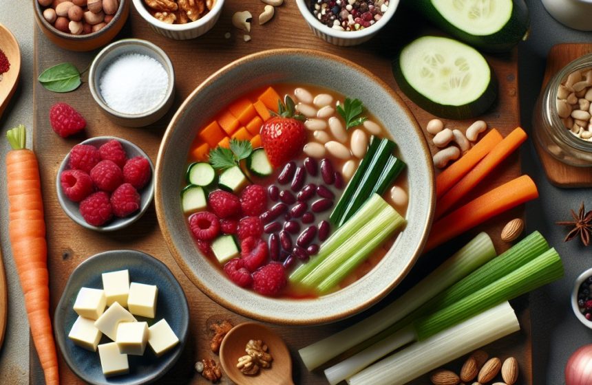 Délice Nutritif de Soupe de Légumes et Haricots Rouges