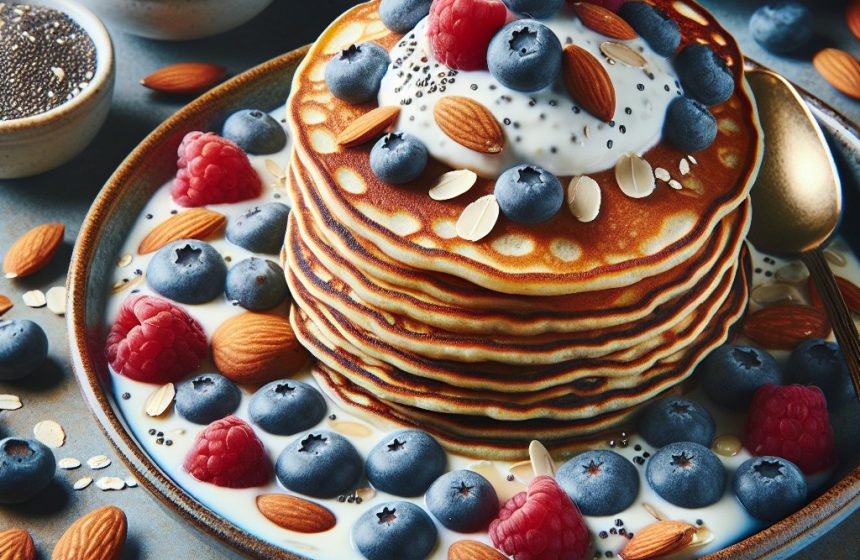Crêpes Protéinées aux Fruits et Amandes