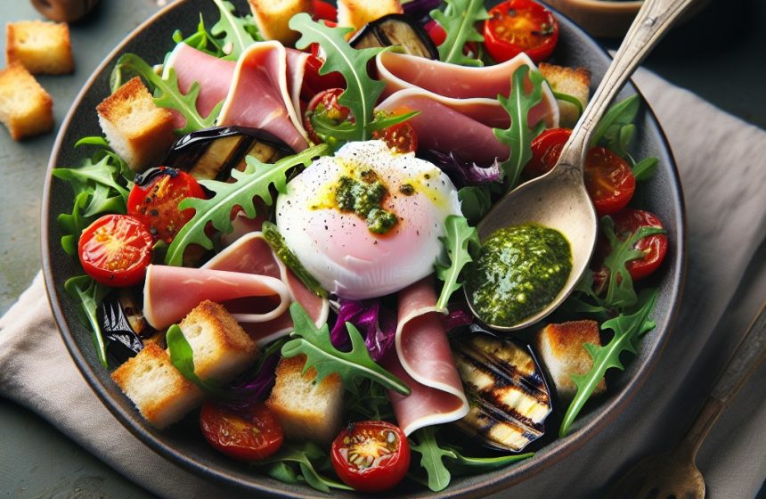 Salade Gourmande à la Roquette et Jambon Cru