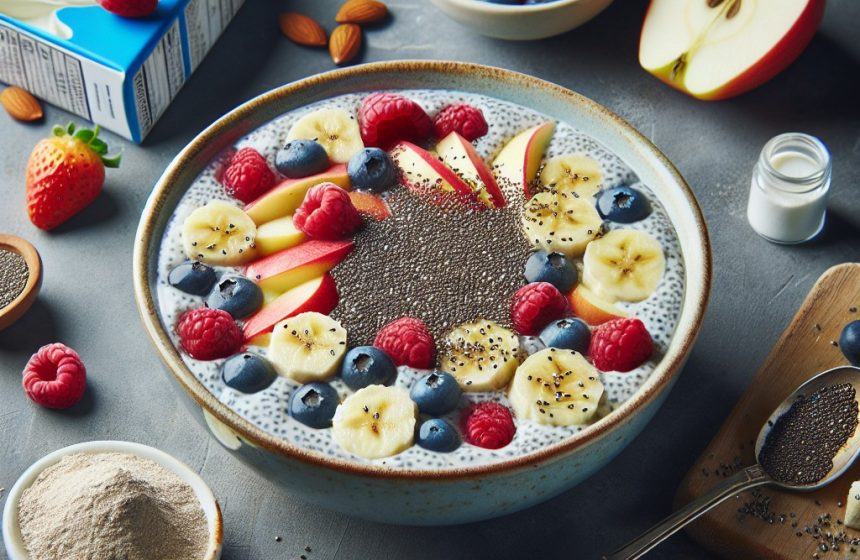 Pudding Chia Protéiné aux Fruits Frais