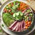 Assiette Gourmande de Crudités et Jambon