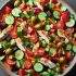 Salade Colorée de Poulet et Légumes Croquants