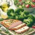 Escalope de Dinde Grillée avec Brocoli et Salade Verte