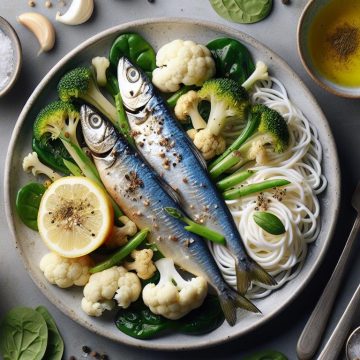 Sardines Citronnées sur Lit de Légumes et Konjac