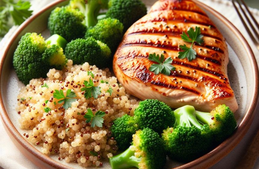 Escalope de Poulet aux Brocolis et Quinoa