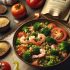 Salade de Quinoa Boulgour aux Crevettes et Légumes