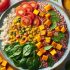 Curry de Lentilles Roses, Épinards et Butternut sur Riz Complet