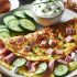 Omelette Savoureuse au Jambon et Concombre Frais