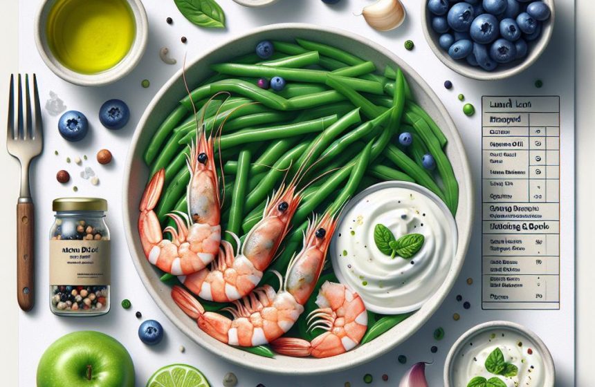 Délice Marin aux Haricots Verts et Skyr aux Myrtilles