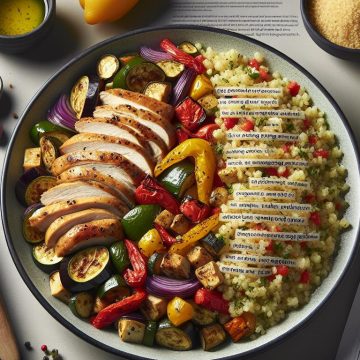 Délice de Poulet aux Légumes Rôtis et Semoule Complète