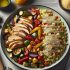 Délice de Poulet aux Légumes Rôtis et Semoule Complète
