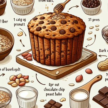 Gâteau Avoine Peanut Pépites de Chocolat