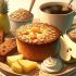 Cake aux Flocons d’Avoine et Compote avec Fruits et Biscuit Chocolat