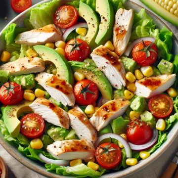 Salade Fraîcheur au Poulet et Avocat