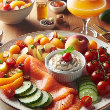 Délice Fraîcheur au Saumon Fumé et Compote de Fruits