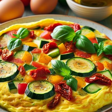 Omelette aux Légumes Colorés