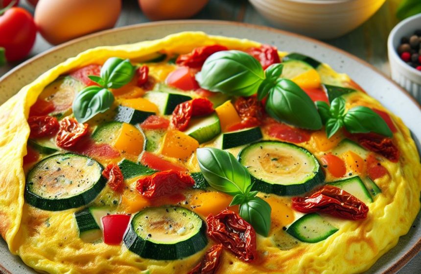 Omelette aux Légumes Colorés